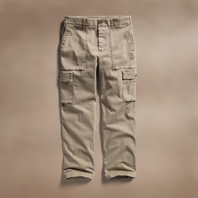 Stretch Herringbone Utility Pant - Overcast Pigment
