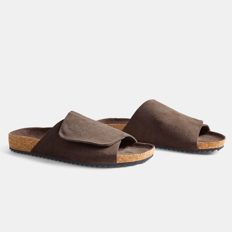 Women's Velcro Suede Slide - Root