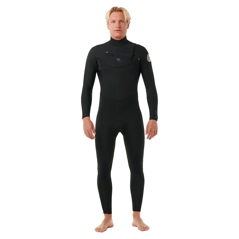 Rip Curl Dawn Patrol Performance 4/3mm Chest Zip Wetsuit - Black 2025