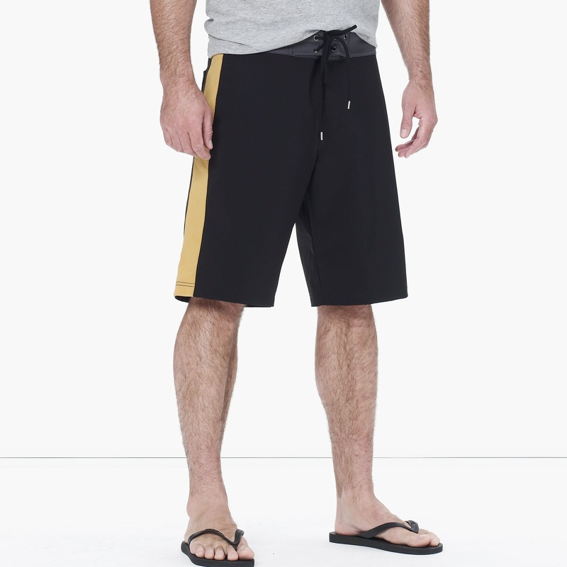 Y/OSEMITE Tri Color Boardshort - Black/Slate/Stone/Solar