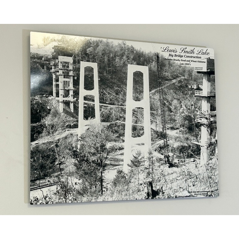 BTW2-C-16x20 Before the Water Release 2 Big Bridge Construction Photo 1 All the way to the Bottom