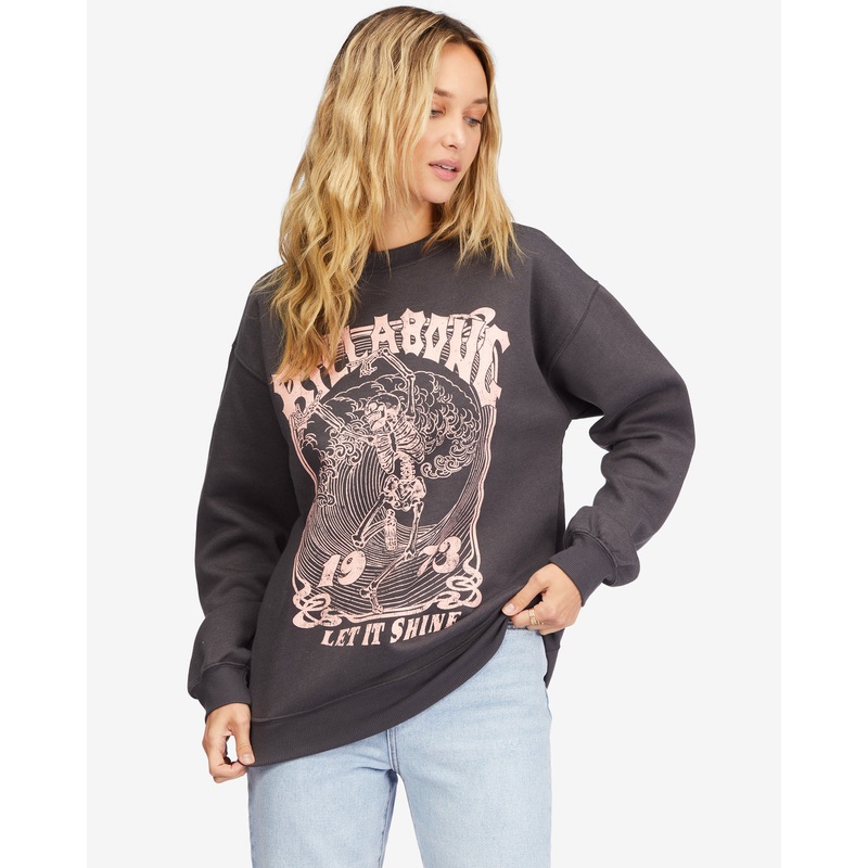 Billabong Shine All Night Sweatshirt-Off Black