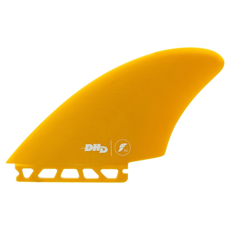 Futures DHD K2 Fibreglass Keel Twin Fin - Orange Crush