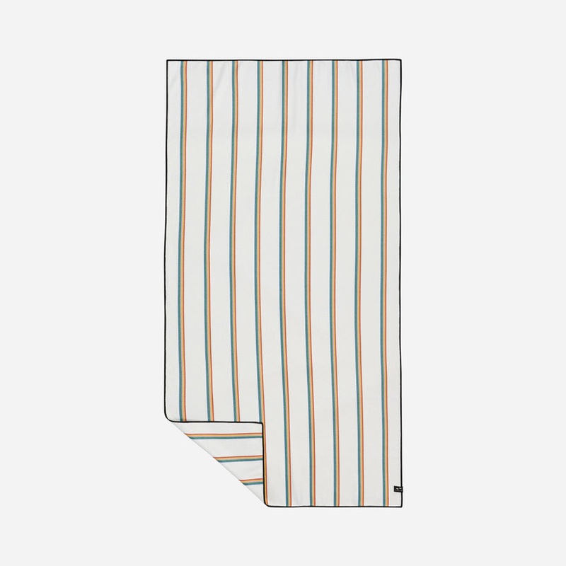 Slowtide Baja Stripe Performance QD Towel-Cream