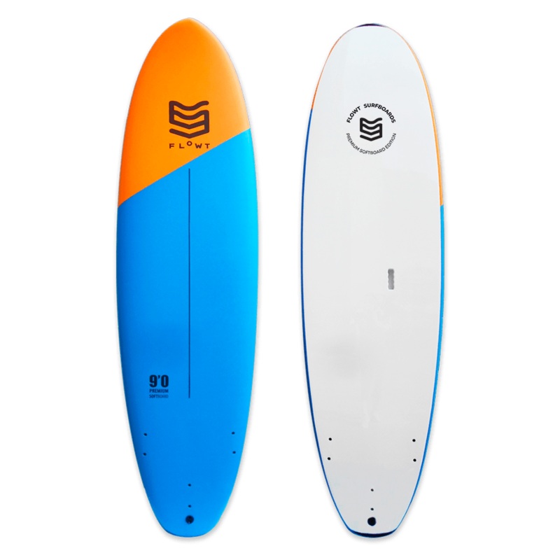 Flowt Premium Tanker Soft Top 9'0"-Blue/Orange