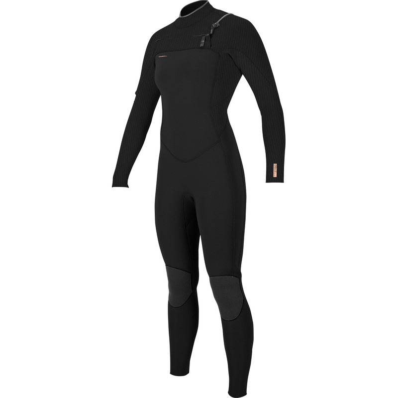 O'Neill Hyperfreak 5/4+ Women's Wetsuit With Chest Zip In Black