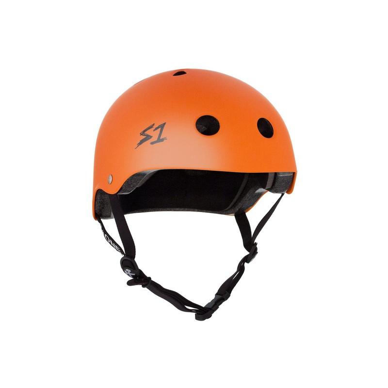 S1 Lifer Skateboard Helmet Orange Matte Large