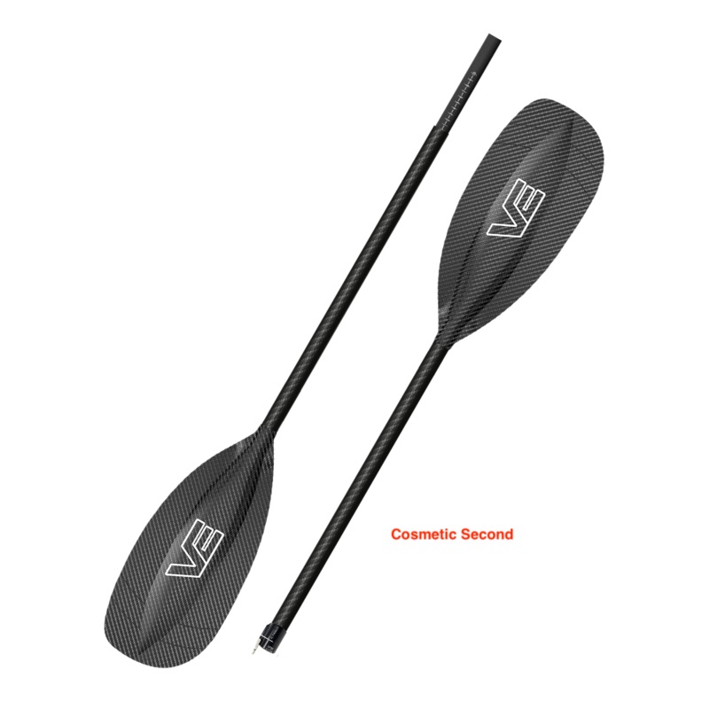 VE Aircore Creeker Kayak Paddle - Carbon Blade + Straight Carbon Shaft - 2 Piece - Graded