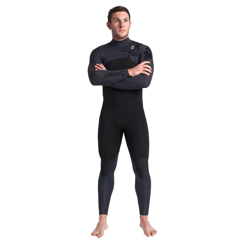C-SKins Rewired 5/4mm Chest Zip Wetsuit - Black/Anthracite/Black