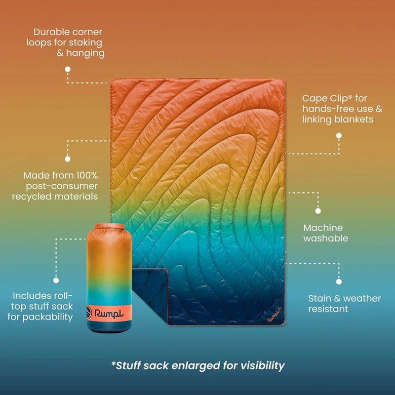 Rumpl Original Puffy Blanket Baja Fade