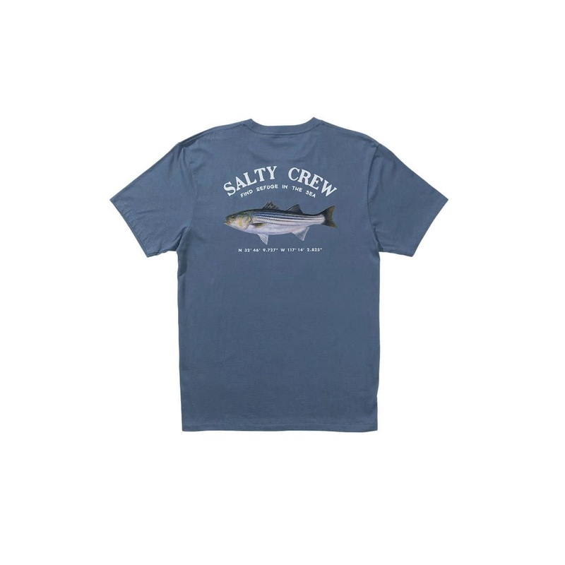 SALTY CREW - STRIPER TEE - SLATE