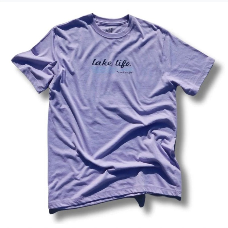 Short Sleeve Tee - Lake Life Never Salty - Purple