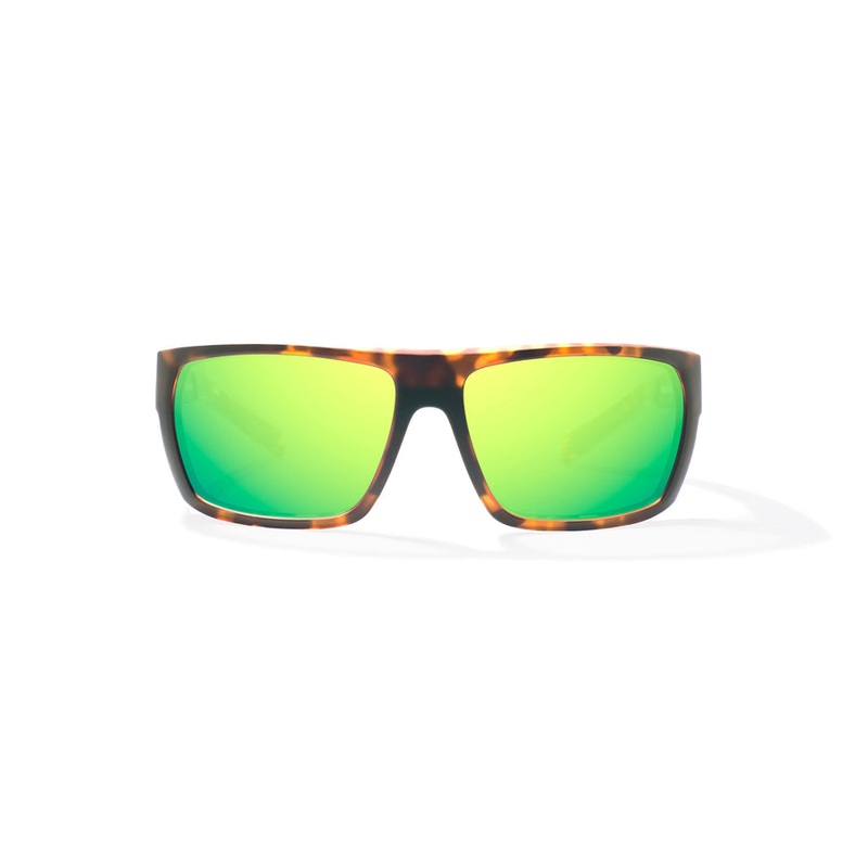 Bajio Palometa Sunglasses-Brown Tort Matte/Grn Mirror Glass