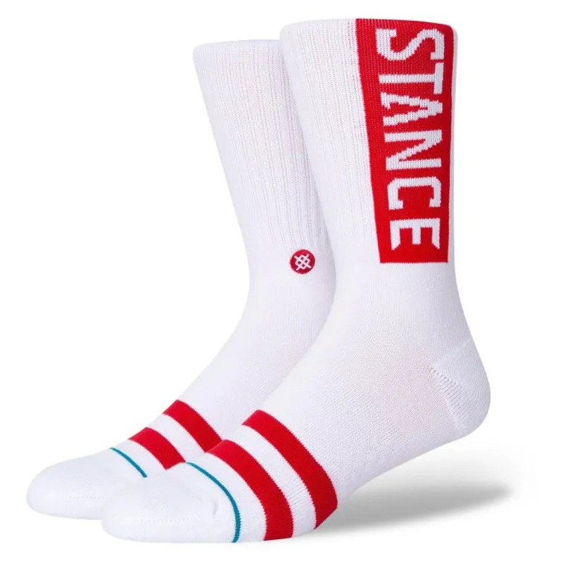Stance Socks OG Crew - White/Red