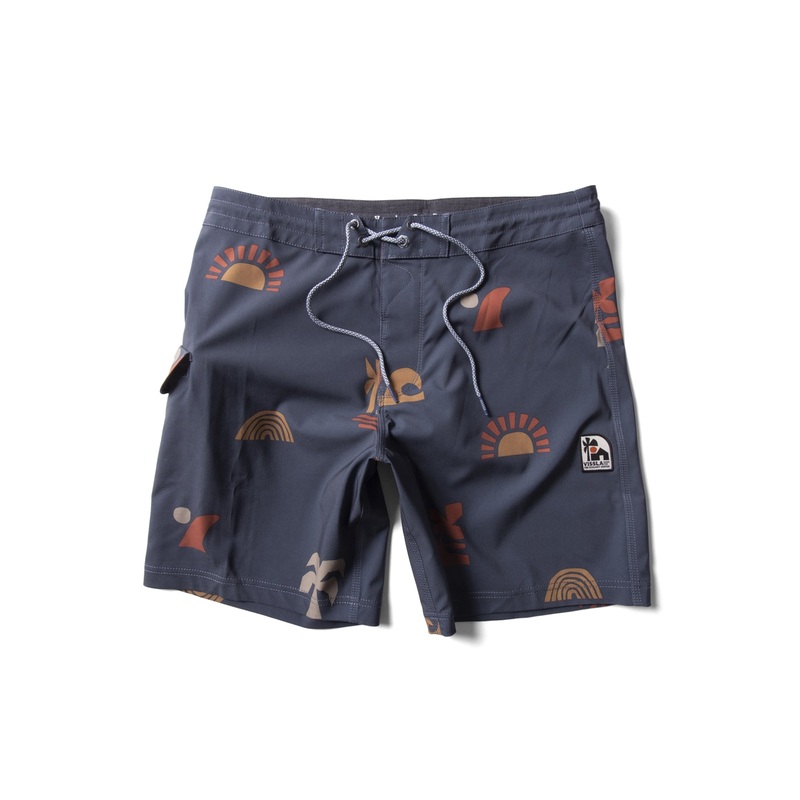 Vissla Ecology Center Surf Farm 17.5" Boardshorts-Midnight