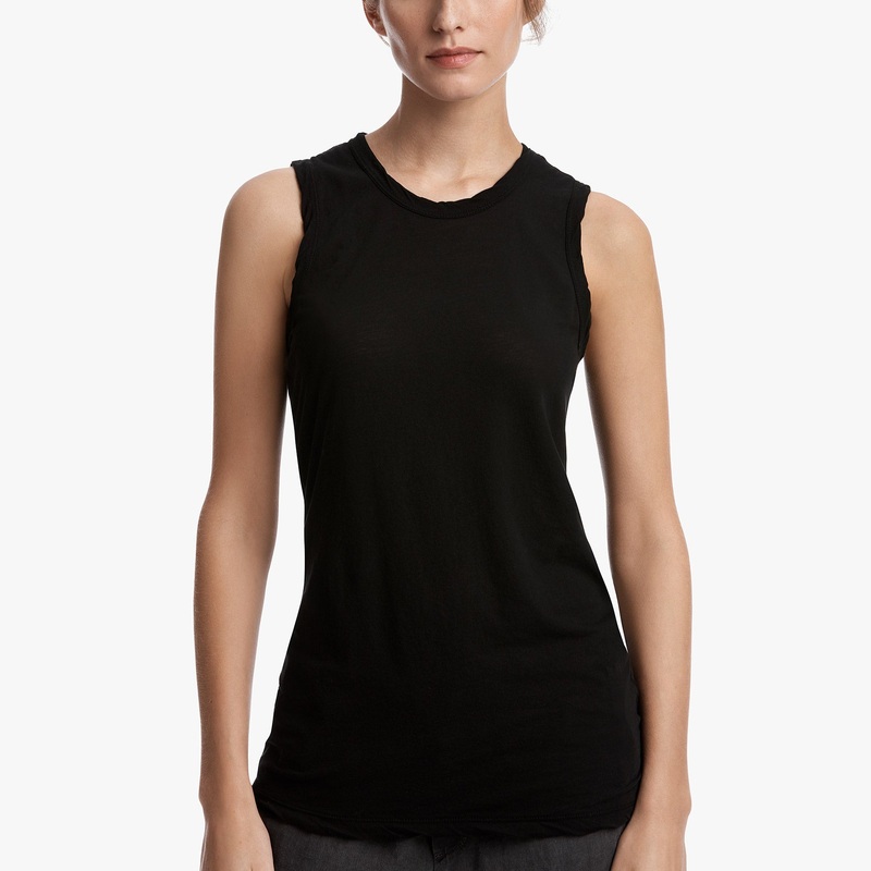 Cut Away Crew Tank - Black