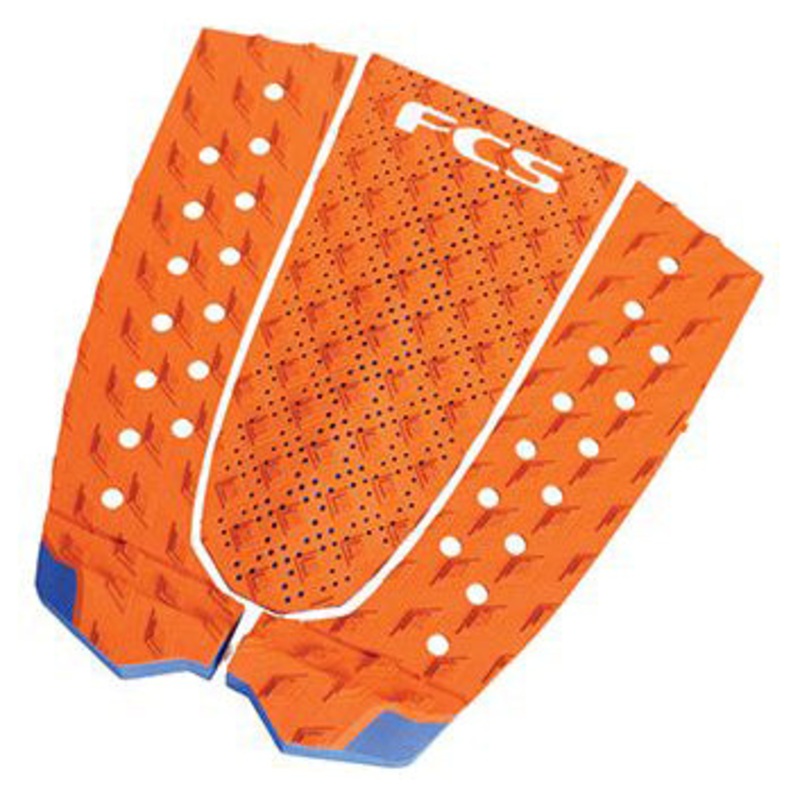 FCS T3 3 Piece Deck Pad - Orange/Blue