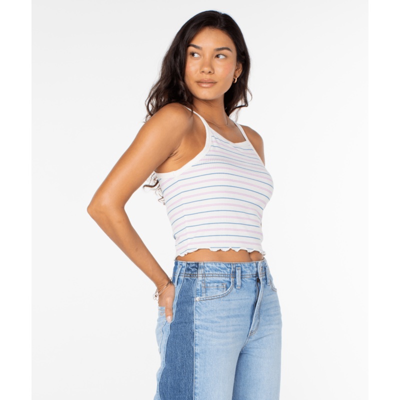 Roxy Cool Sunsetz Tank-Egret