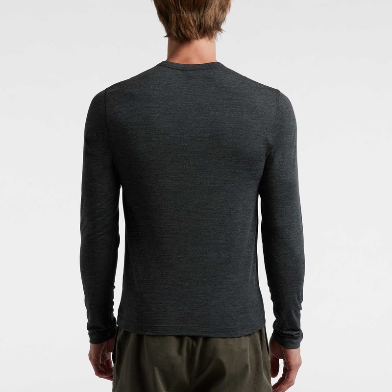 Wool Crew Neck - Heather Charcoal