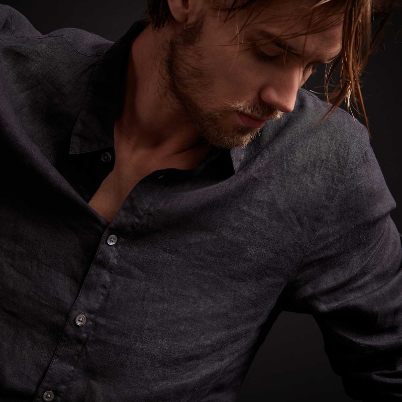 Classic Linen Shirt - French Navy Pigment