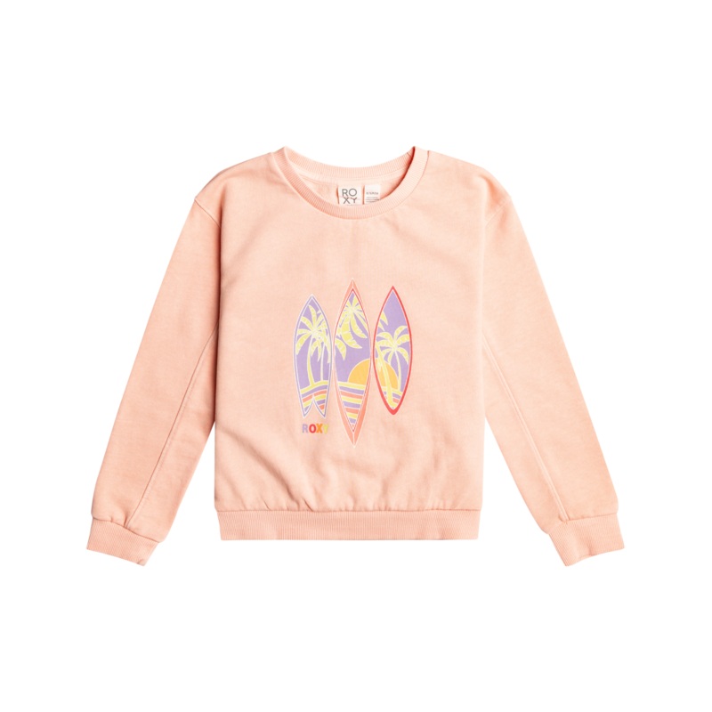 Roxy Oh Happy Day B Sweatshirt-Tropical Peach