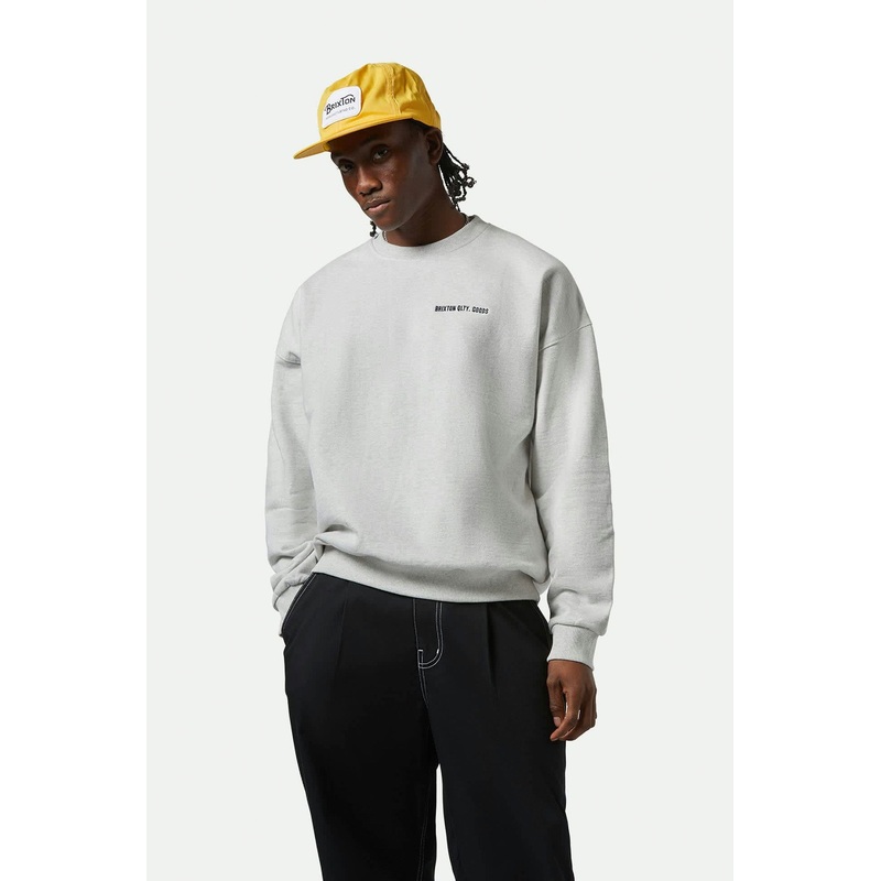BRIXTON - EMBROIDERED HEAVY WEIGHT CREW