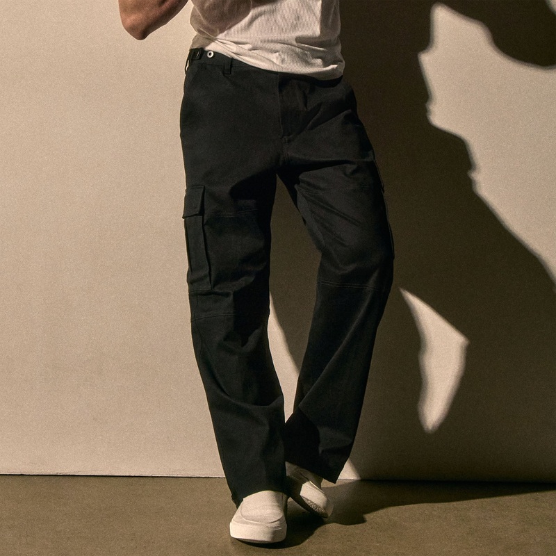 Cashmere Touch Cotton Cargo - Black