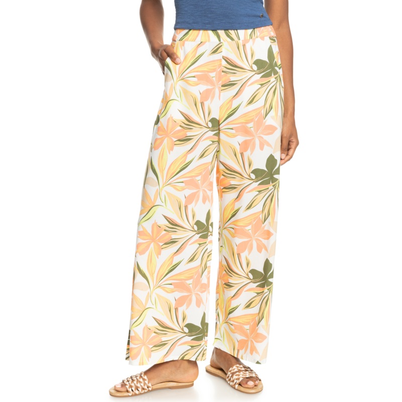 Roxy Midnight Avenue High Pants-Snow White