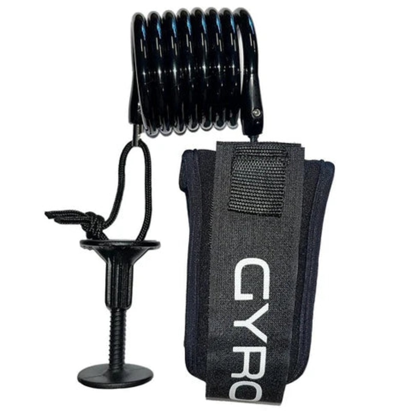 Gyroll Coiled Bicep Leash - Black