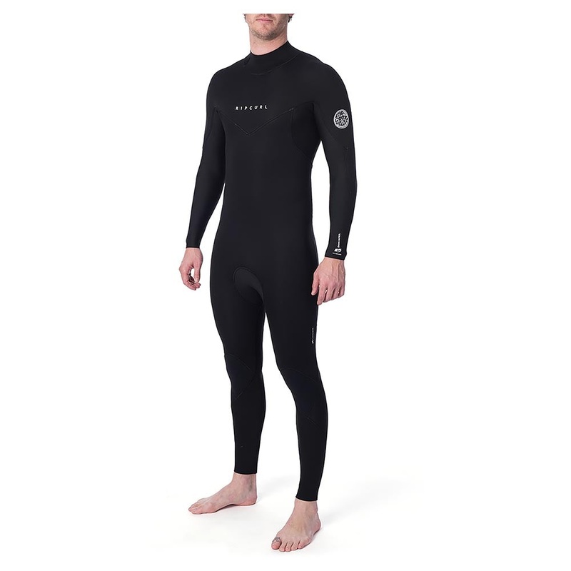 Rip Curl Dawn Patrol Back Zip 4/3mm Wetsuit - Black