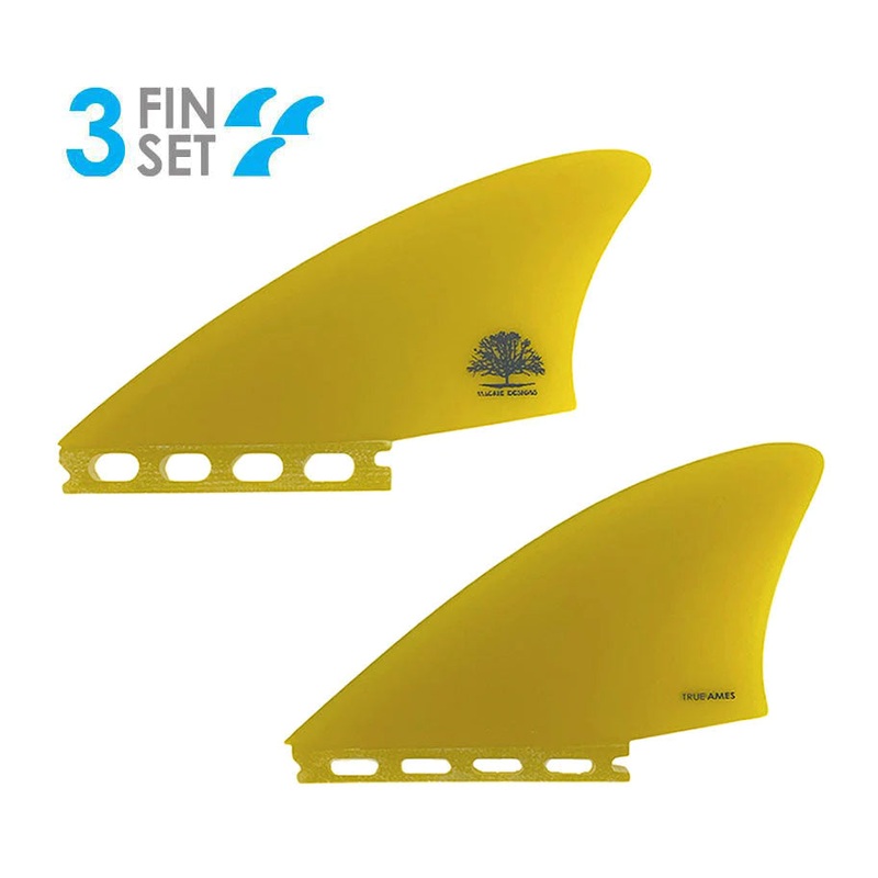 TRUE AMES MACKIE MINI KEEL THRUSTER FG FUTURES - YELLOW
