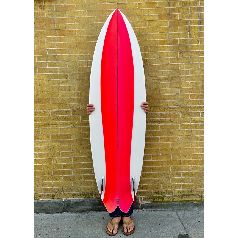 5'10" Lovemachine Surfboards Pedestrian Ship - Clear/Spray