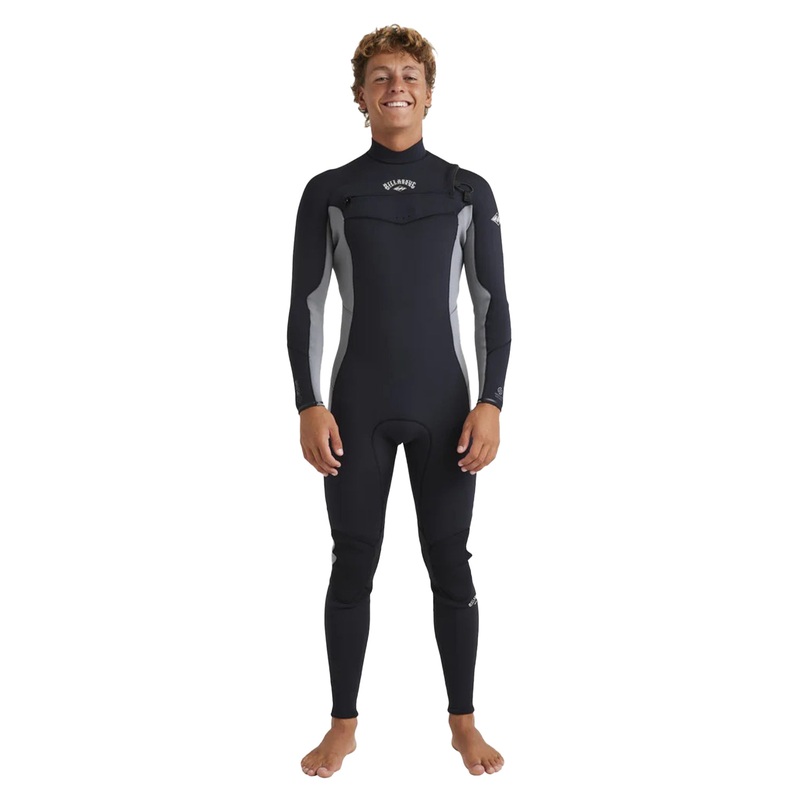 Billabong Mens 3/2mm Absolute Natural Chest Zip Steamer Wetsuit
