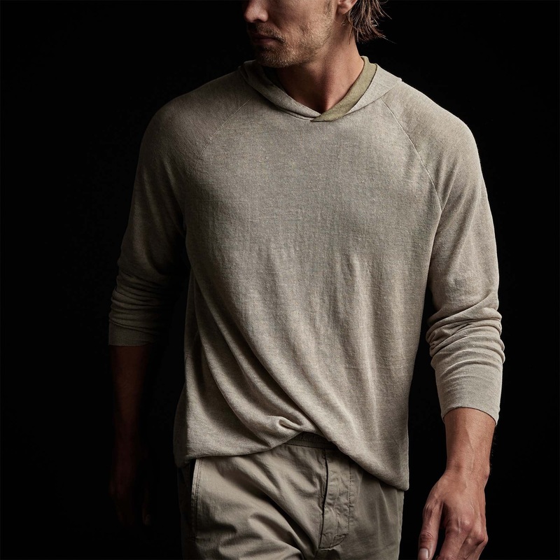 Desert Linen Hoodie - Natural/Military