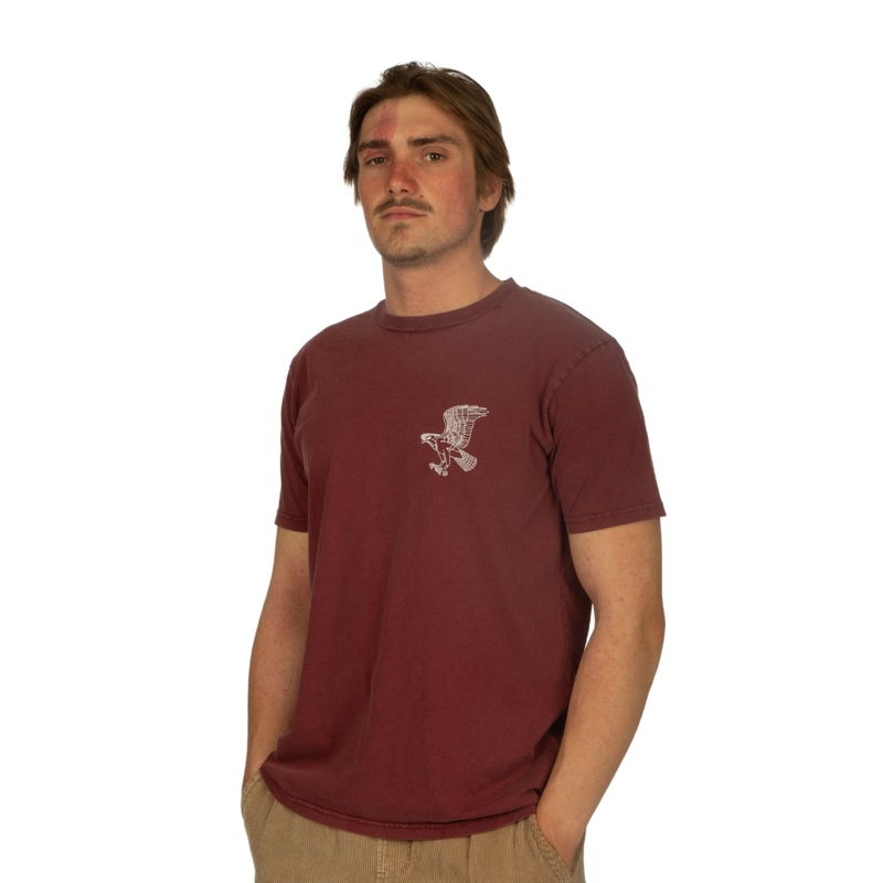 Tiki Seahawk T-Shirt Burgundy