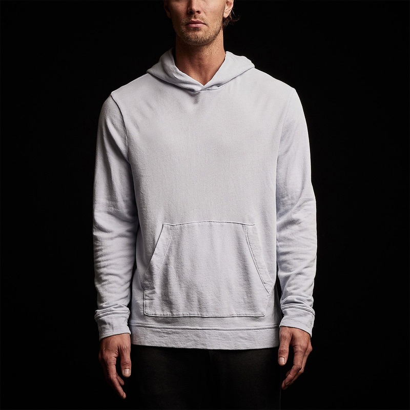 Vintage French Terry Hoodie - Powder Blue Pigment