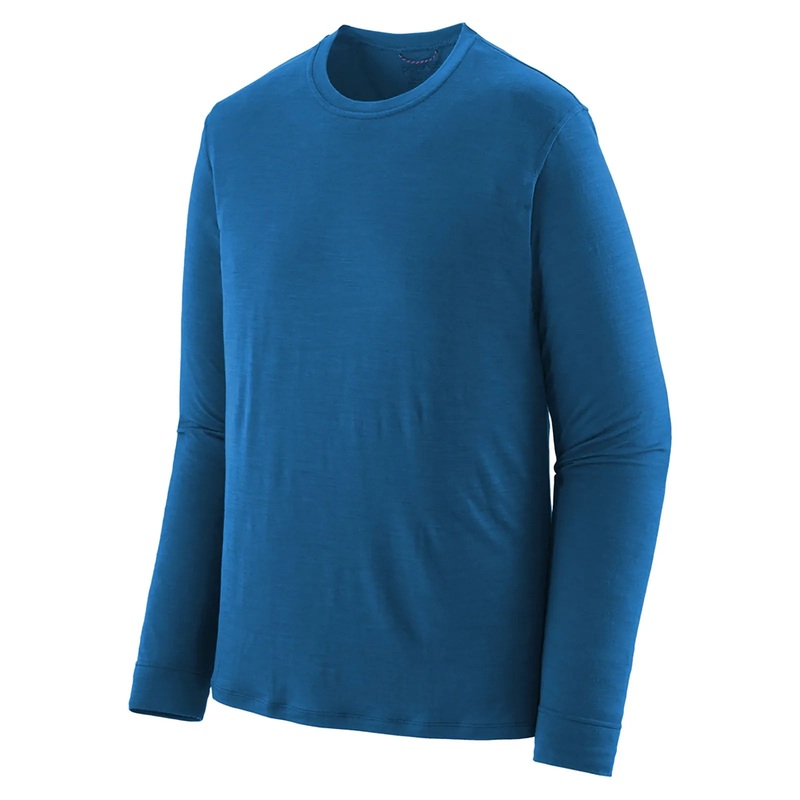 Patagonia Men's Long Sleeved Capilene Cool Merino Blend Shirt - Endless Blue