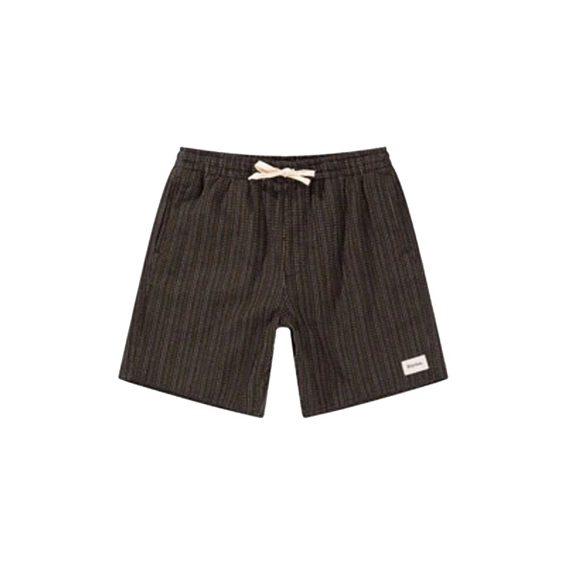 Rhythm Linen Jacquard Stripe Jam 17" Men's Walkshorts - Chocolate