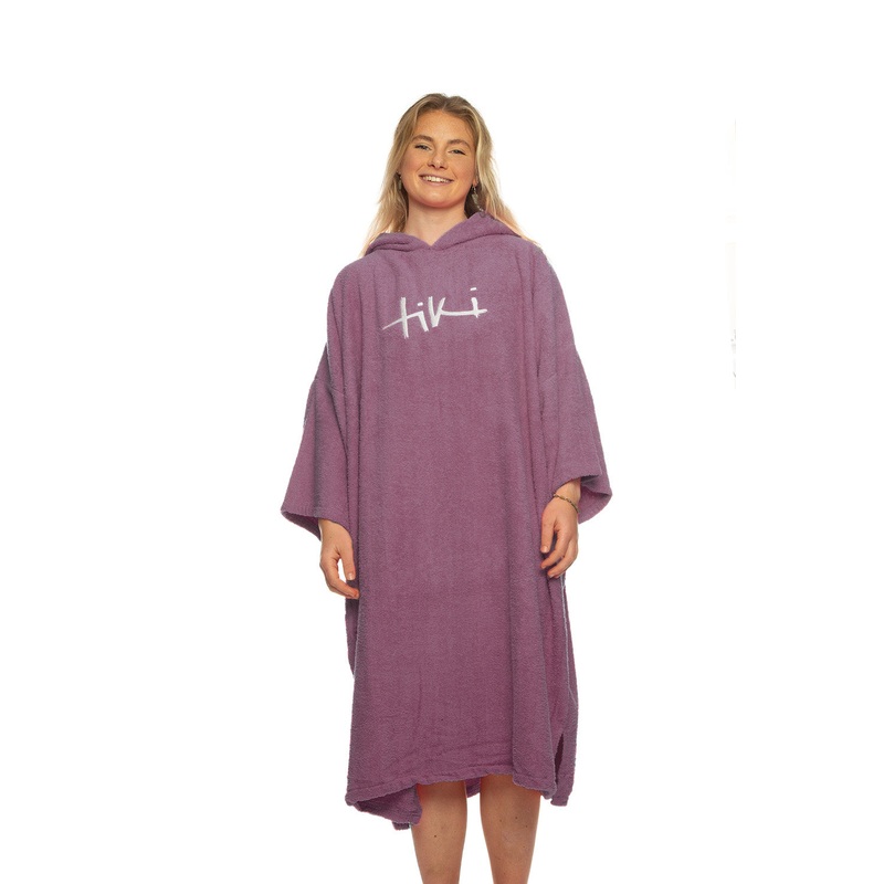 Tiki Adults Hooded Change Robe Mauve