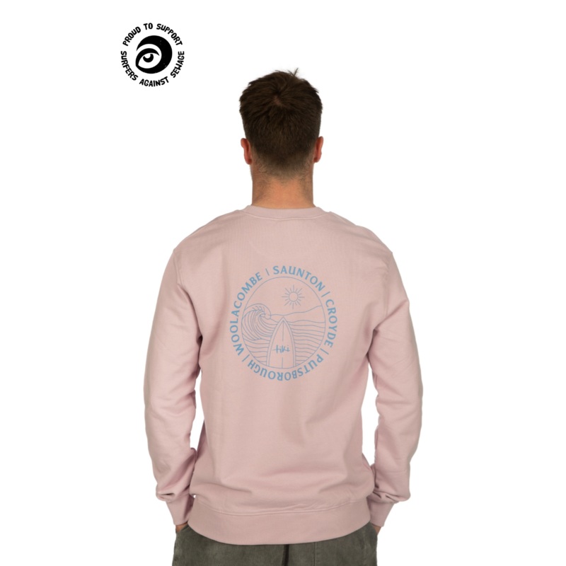 Tiki North Devon Crew Pink