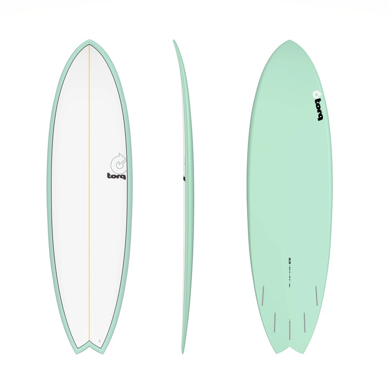 TORQ MOD FISH 5'11" SEA GREEN/PINLINE 33.2L