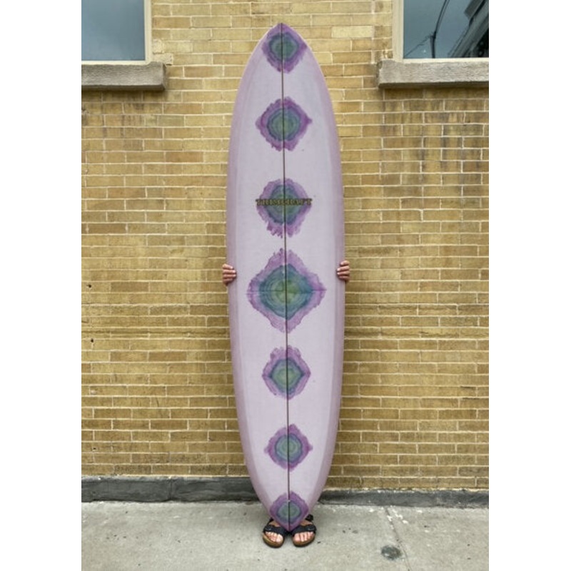 7'8"" Trimcraft Surfboards Haley Pin - Tie Dye / Dusty Rose