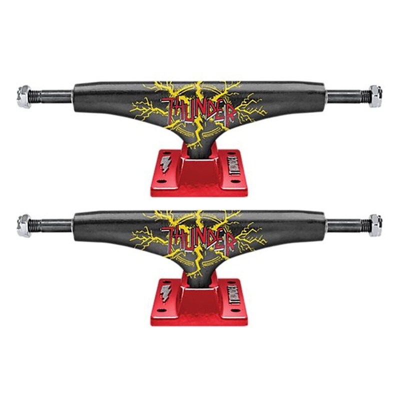 Thunder Team No Mercy 148mm Trucks - Black/Red