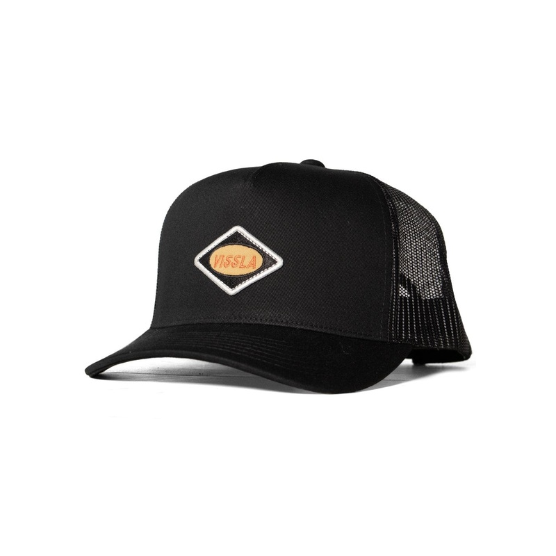 Vissla Solid Sets Eco Trucker Hat-Black