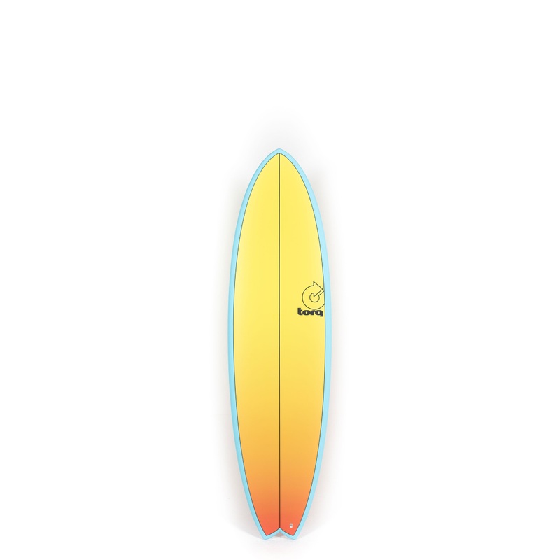 Torq Surfboards - MODFISH  - Yellow Orange Fade - 6'10" x 21 3/4 x 2 3/4 - 46L