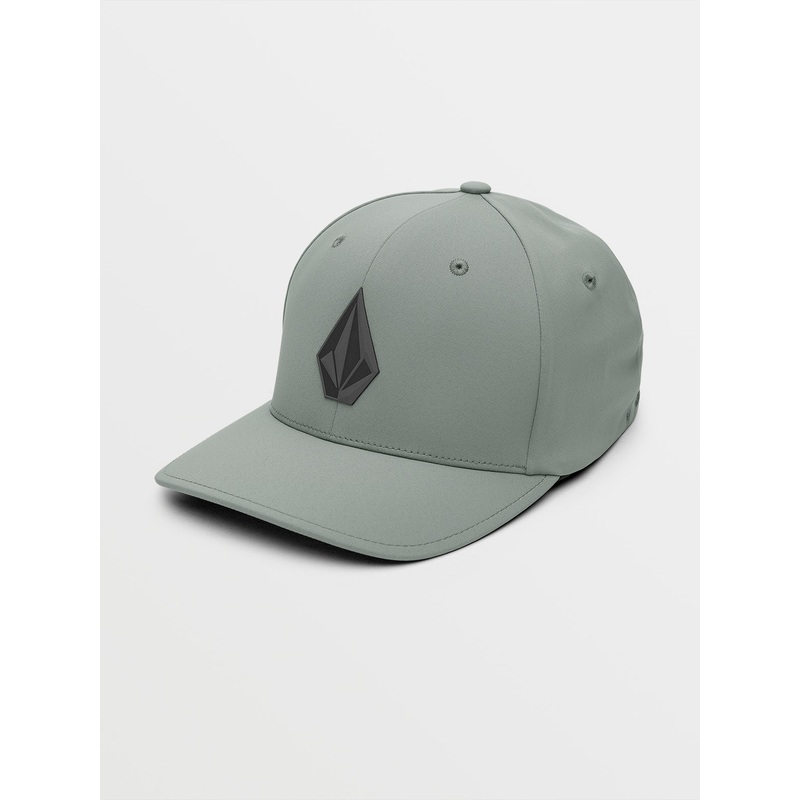 Volcom Stone Tech Flexfit Delta Hat-Pewter