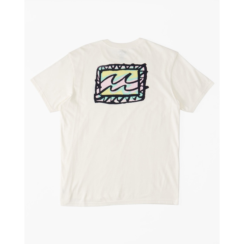 Billabong Crayon Wave Tee-Off White