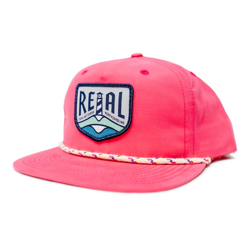 REAL Lighthouse Badge Hat-Hot Pink