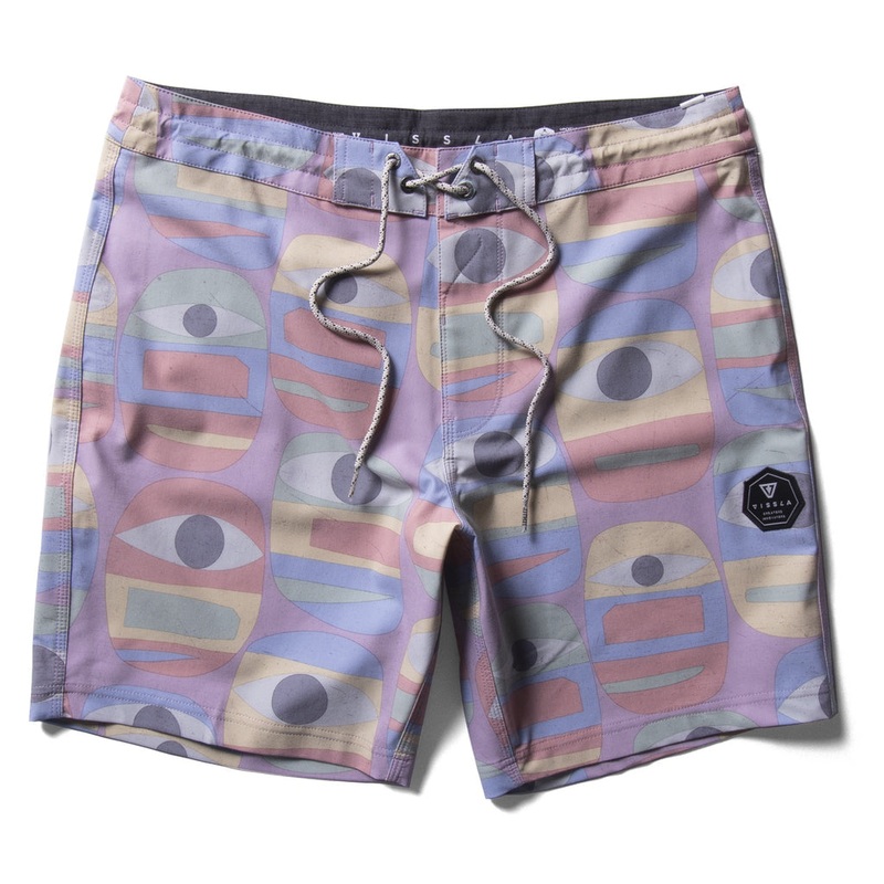 Vissla Minds Eye 17.5" Boardshorts-Dusty Rose