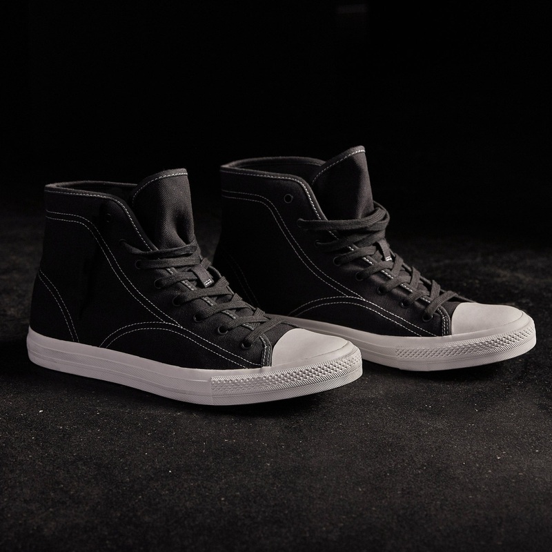 Women's High Top Vulcanized Sneaker - Squid